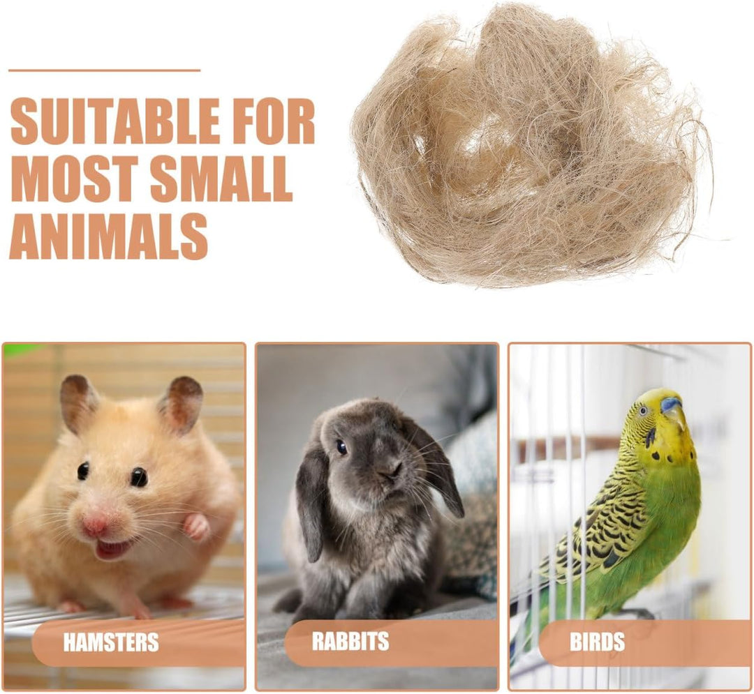 1Packung Vogelnest Natürliches Vogelnest-Material aus Jute und Seide für Nestbau und Verstecke Geeig