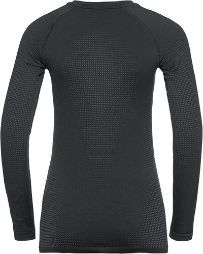 Odlo Damen Performance Warm Eco_196191 Funktionsunterwäsche Langarm Shirt S Black - New Odlo Graphit