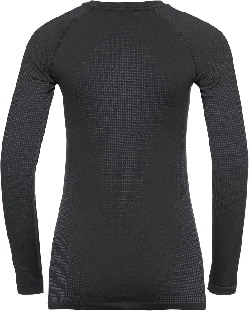 Odlo Damen Performance Warm Eco_196191 Funktionsunterwäsche Langarm Shirt XS Black - New Odlo Graphi