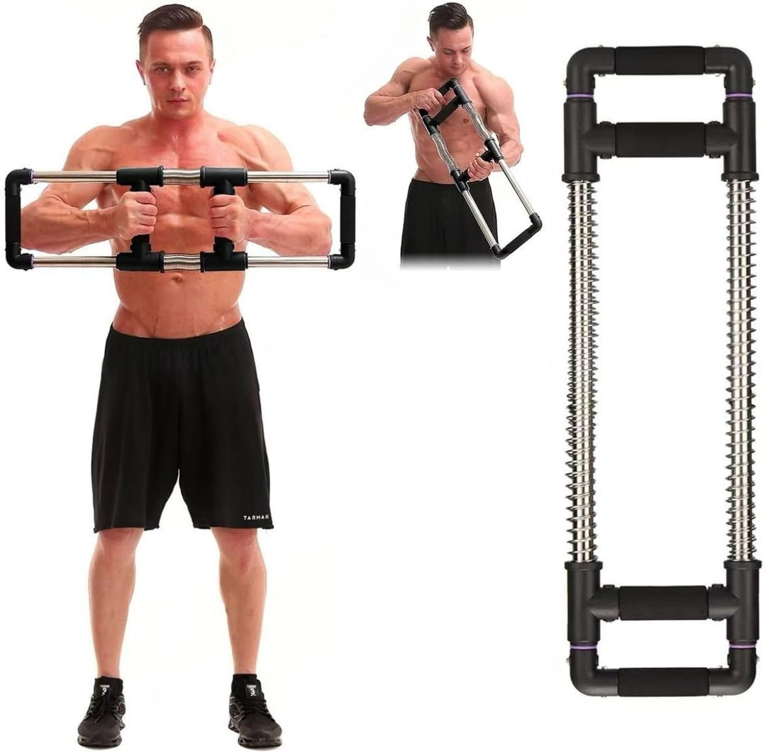 GoFitness Push Down Bar Brusttrainer Fitnessgerät für Zuhause - Krafttraining Sportgerät für Brustmu