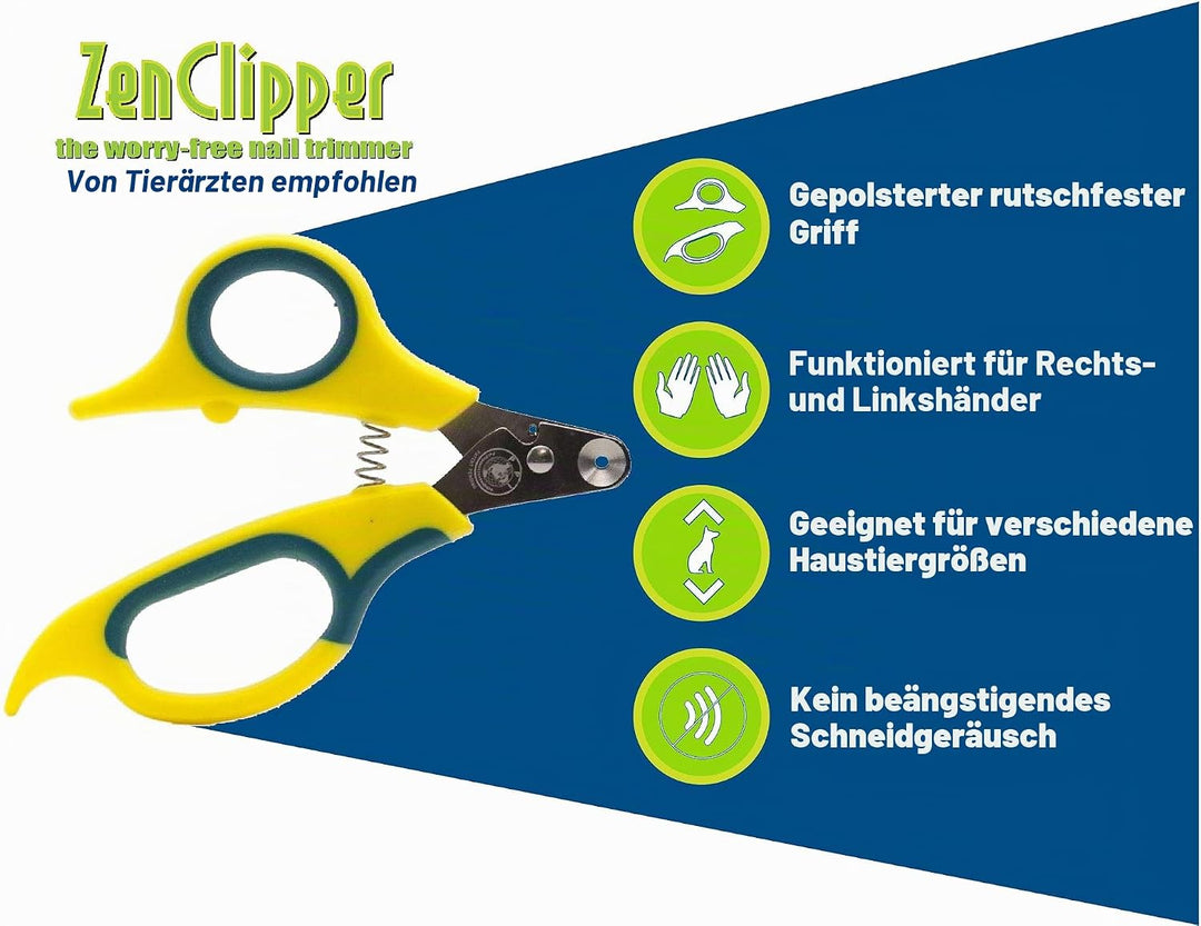 Zen Clipper eine revolutionäre Neue Pet Nail Clipper, die das Clip Nur die Spitze des Nail. Gelb 2.5