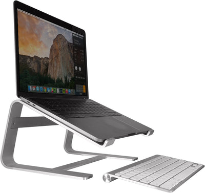 Macally astand Aluminium Laptop Ständer für Apple Macbook, Macbook Air, Macbook Pro – Silber Single,