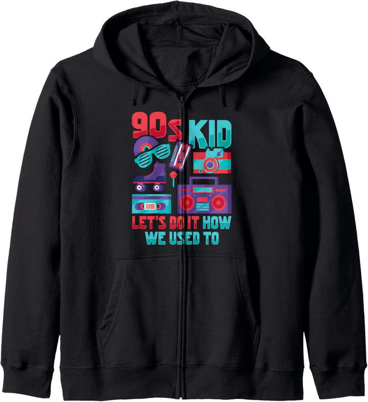 90er Design für eine 90er Party Kapuzenjacke