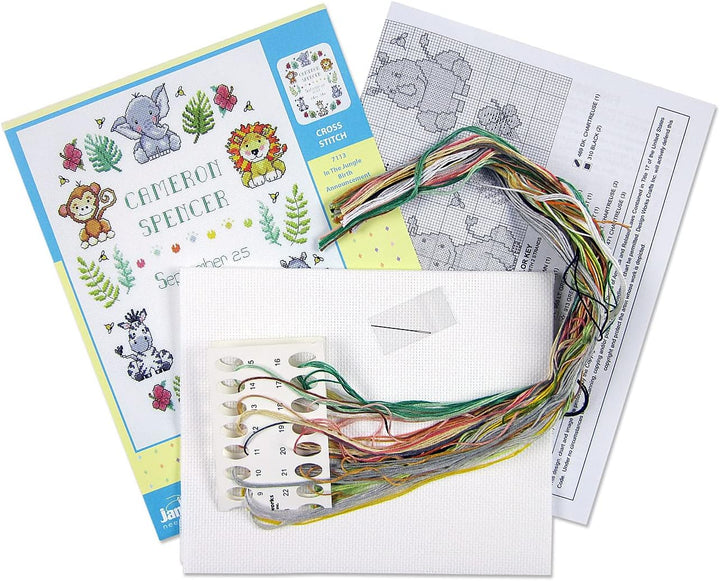 Design Works Crafts Janlynn Kreuzstich-Zählmuster-Set, Motiv Dschungel