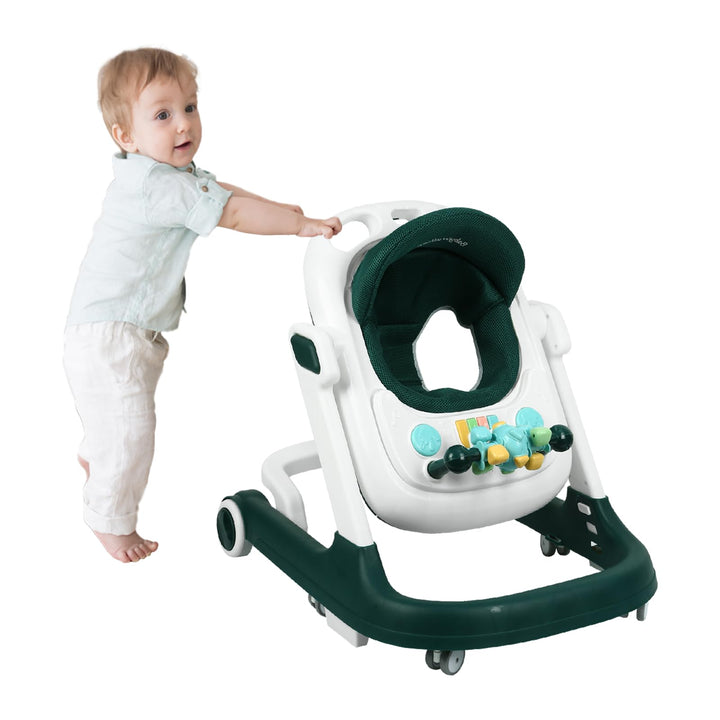 OHMG 4-in-1 Lauflernhilfe für Babys mit interaktivem Multiaktivitätstablett mit abnehmbarer Musik, h