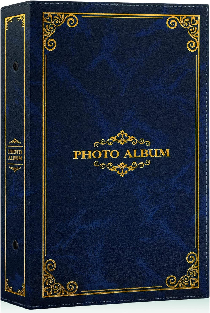 Lanpn Fotoalbum 10x15 300, Traditionell Kunstleder Einstecken Einsteckalbum für Querformat Fotos Bil