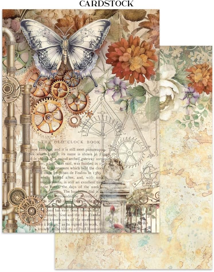 Stamperia - Junk Journal Stickers, Cut-Outs, and Backgrounds for Scrapbooks, Albums, Card Making, Bu