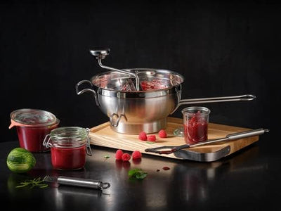 RÖSLE Marmeladetrichter, Hochwertiger Küchentrichter aus Edelstahl 18/10 zum Einfüllen von Konfitüre