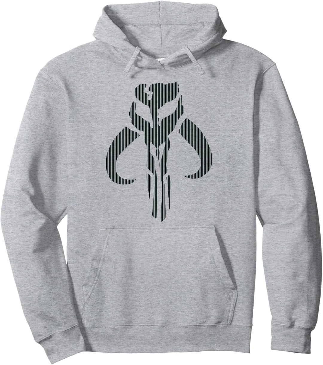 Star Wars: The Mandalorian Striped Logo Pullover Hoodie