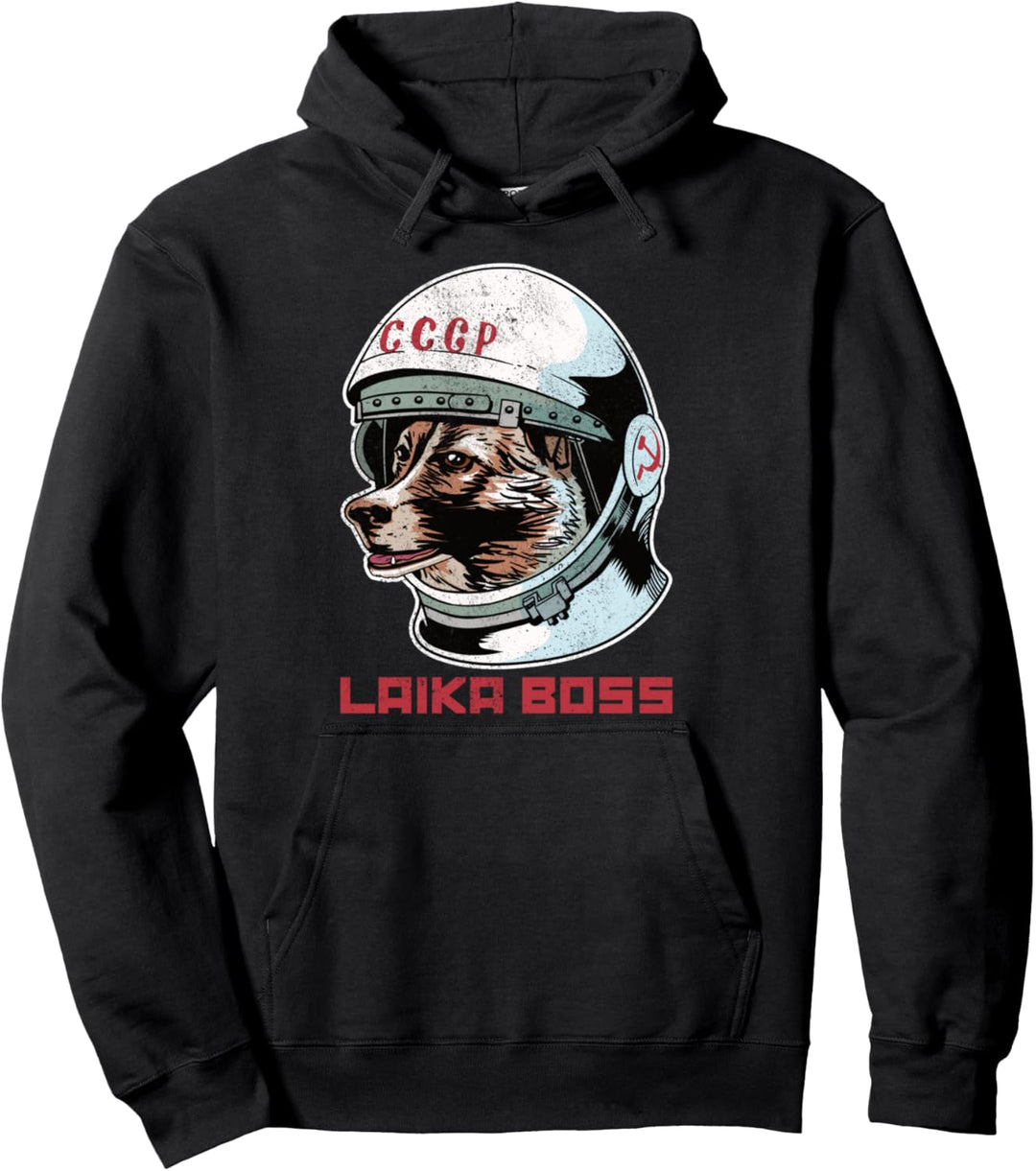 LAIKA BOSS Vintage CCCP Sowjetrussland UDSSR Space Dog Pullover Hoodie