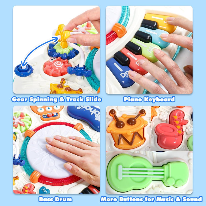 Spielzeug ab 1 Jahr - Spieltisch Kinderspielzeug ab 1 Jahr mit Licht Musik Baby Spielzeug ab 1 Jahre