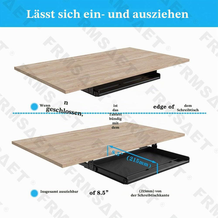 FRMSAET Office Supplies Holder Möbelzubehör Computer Keyboard Drawer Organizer Under Desk Mehrzweckf