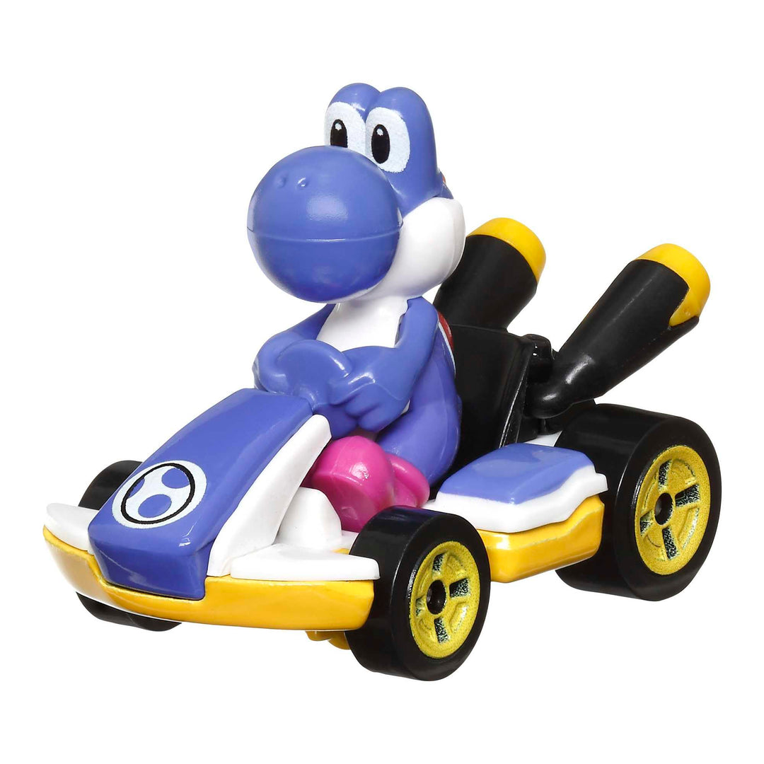HOT WHEELS - Mario Kart Blue Yoshi e Veículo GRN23