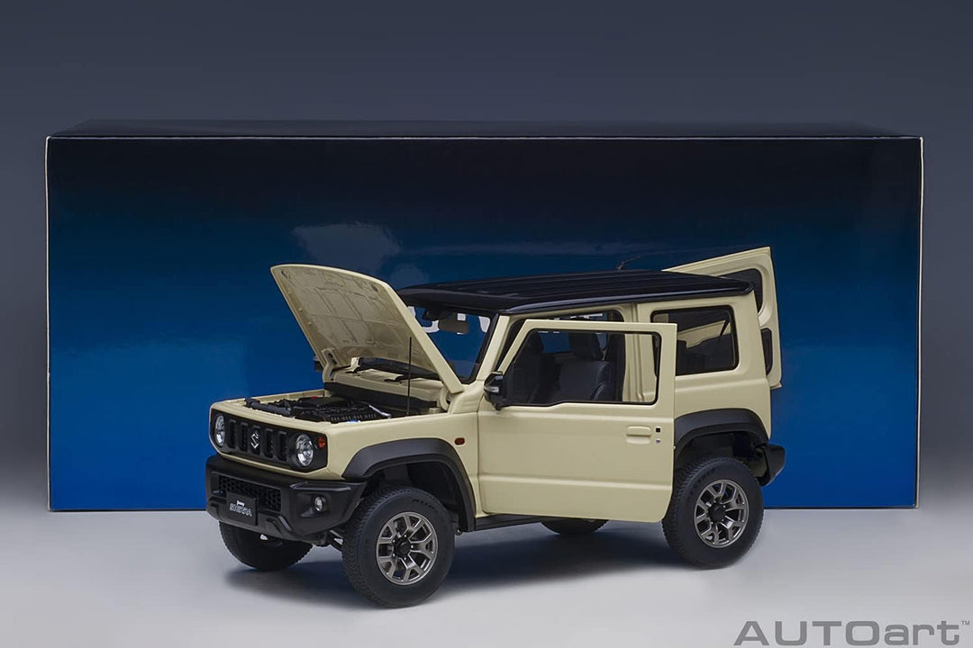 Autoart 1/18 Suzuki Jimny Sierra JB74 2018 Chiffon Ivory 78510