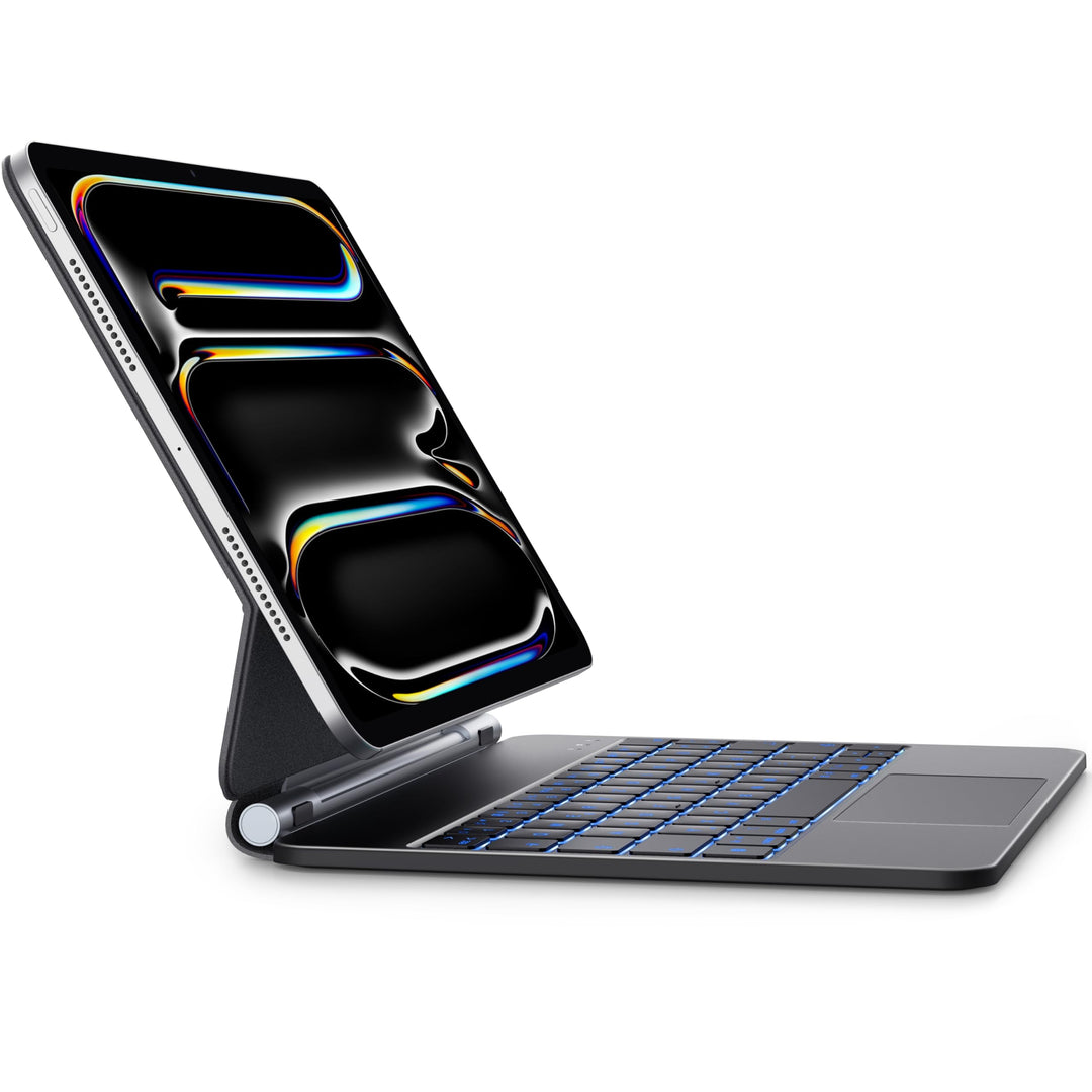 Earto Magic Keyboard Nur für iPad Pro 11 M4 2024, Freischwebendes Stand Tastatur Hülle mit Trackpad