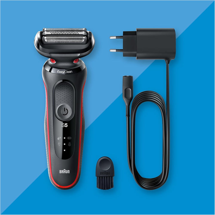 Braun Series 5 Elektrorasierer, EasyClean Rasierer Herren, Wet & Dry, Made in Germany, 51-R1000s, Ro