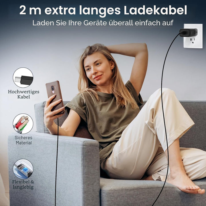 45W Ladegerät USB C schnellladekabel für Samsung Galaxy S25 S24 S23 S22 S21 Ultra A56 A55 A54 A53 A1