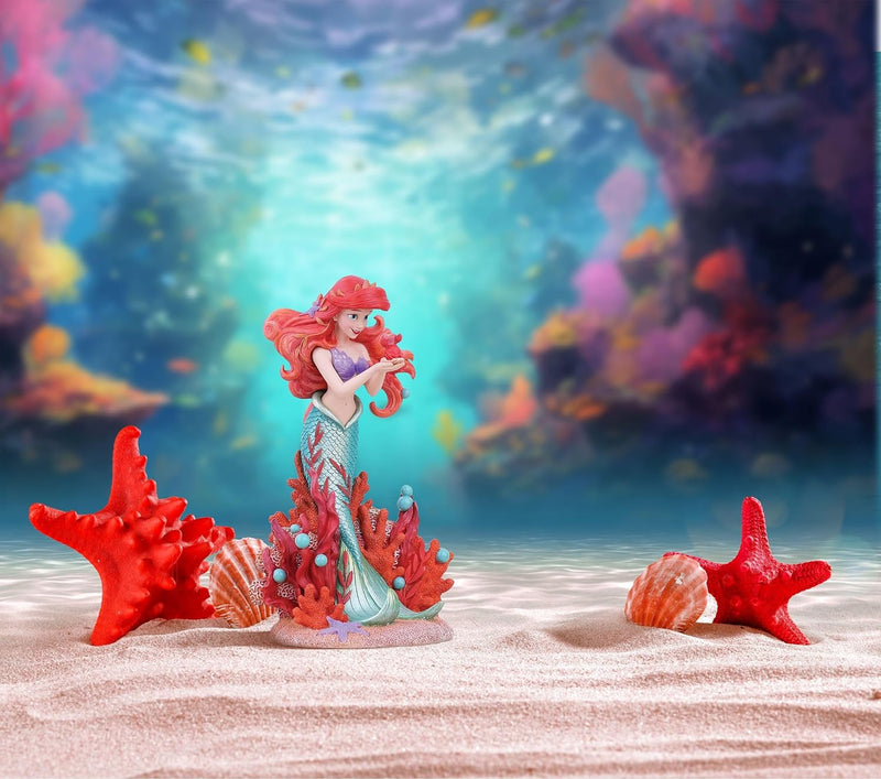 Enesco Disney Showcase Botanical The Little Mermaid Arielle Holding Sebastian Figur, 20,3 cm, mehrfa