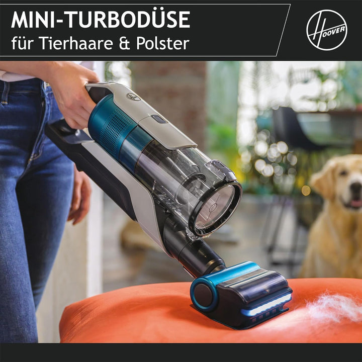 Hoover Akku-Staubsauger Tierhaare HF9 PET I Bis zu 120 m² mit 1 Akku I Leistungsstarker Staubsauger