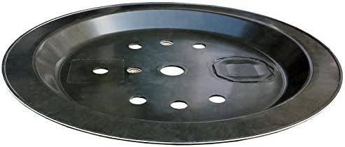 Set: PE Becken / Rundbecken + GFK Abdeckung D=66cm, H=35cm, 90L für Wasserspiele u. Brunnen von INTE