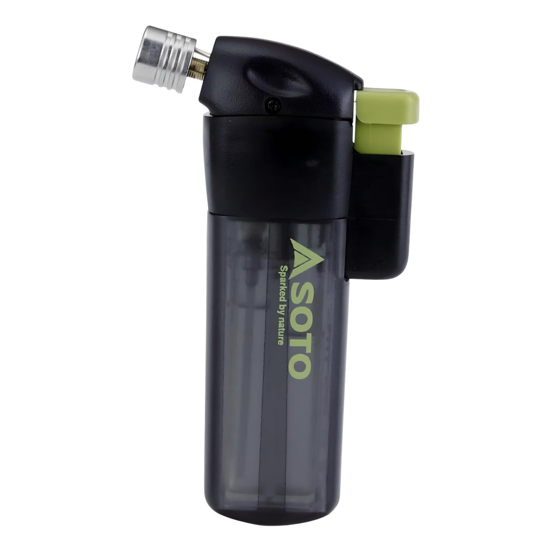 SOTO Pocket Torch with Lighter Schwarz - Leistungsstarker cleverer Feuerzeug Brenner, Grösse One Siz