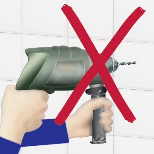 WENKO 18242100 Magic-Loc Haartrocknerhalter Grosseto - Befestigen ohne bohren, Edelstahl rostfrei, 1