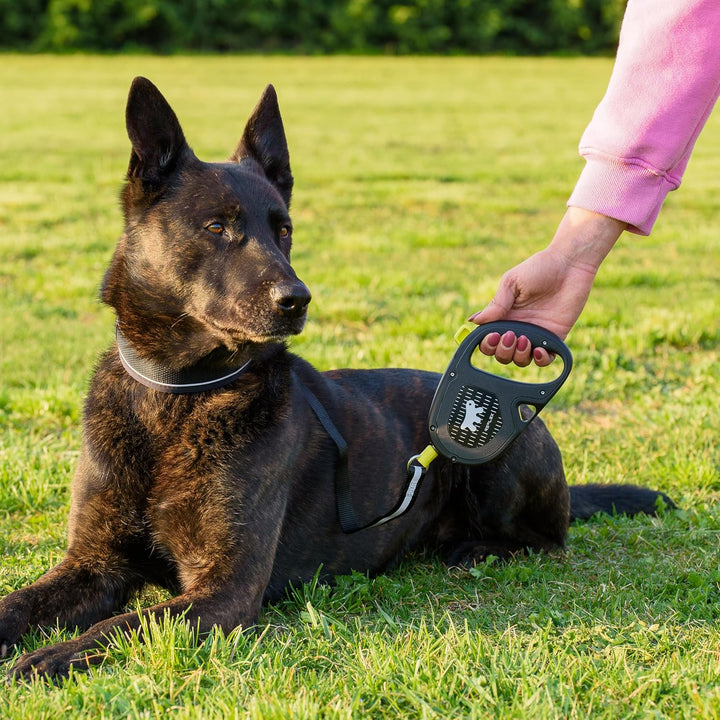 Ferplast Reflektierende Hundeleine Flippy ONE Reflex, Rollleine mittelgrosse Hunde bis 20 kg. Auszie