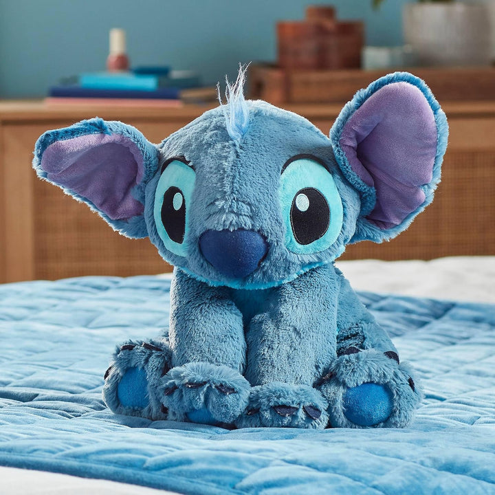 Disney Store Stitch Offizielles mittelgrosses Kuscheltier für Kinder, 38 cm, Kuscheltier mit Sticker