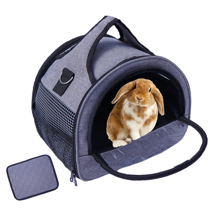 Transportbox für Katze Kaninchen Transporttasche für kleine Haustiere Meerschweinchen Faltbare Haust