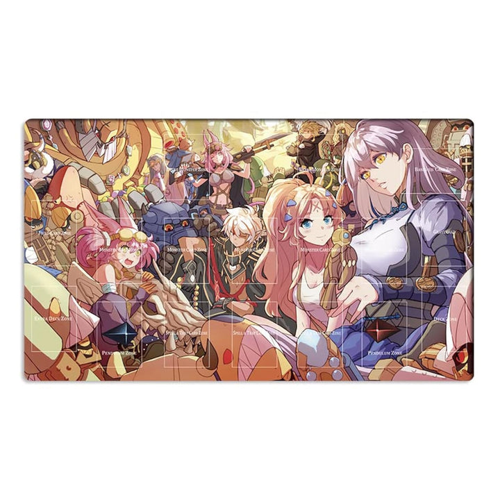 Mlikemat Dogmatika Ecclesia Tri-Brigade Kitt TCG CCG Kartenspielmatte mit Zonen und Tasche (ZD039-07