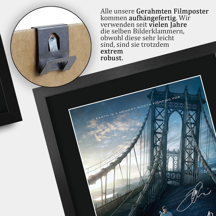 HWC Trading FR A3 Oblivion Tom Cruise Geschenke Geduckter Poster Signiertes Autogramm Foto für Fans