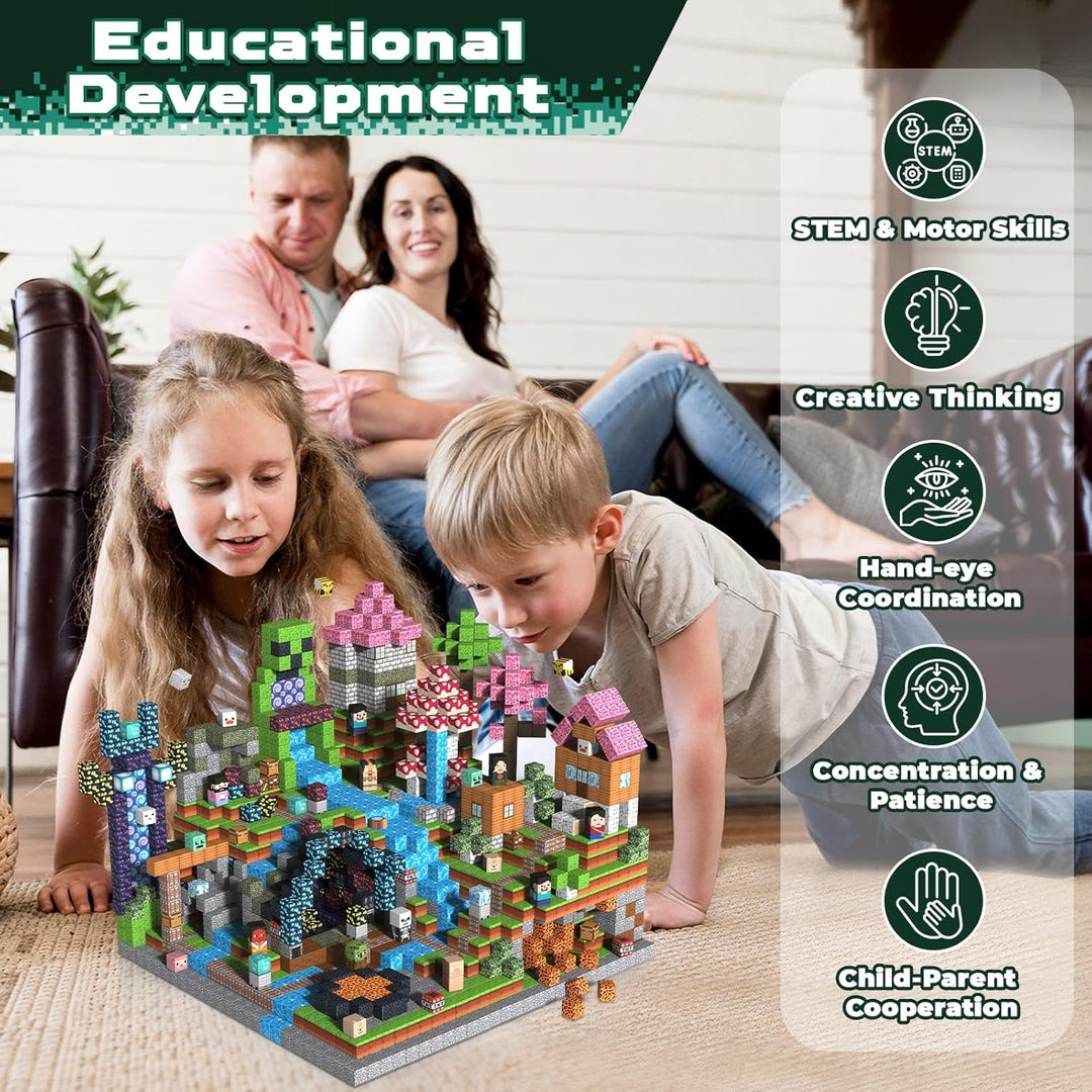 Magnetische Bausteine 300 Teile - Abenteuerthema - Baue Dein Abenteuer - Team auf und erlebe gemeins