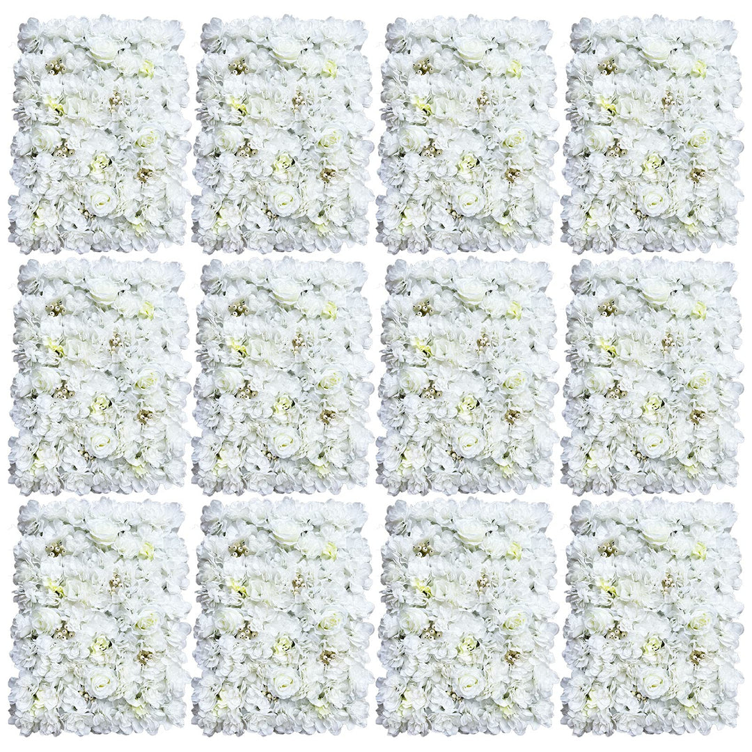 12 Stück Romantische Künstliche Blumenwand Rosenwand Diy Wandpaneel Blumenwandpaneele Hintergrund 60