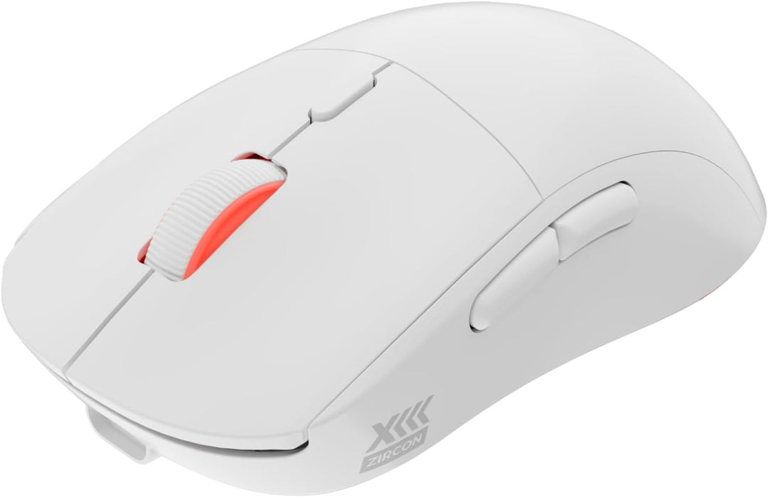 Genesis Zircon XIII Custom Wireless Gaming Maus Weiss, Hot-Swap Switches, Pixart PAW3395 26000 DPI,