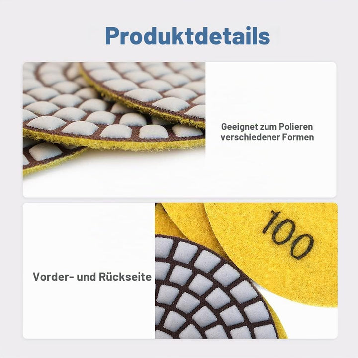 HIGHDRIL Trocken Diamant Polierscheibe - 8 Stk. 