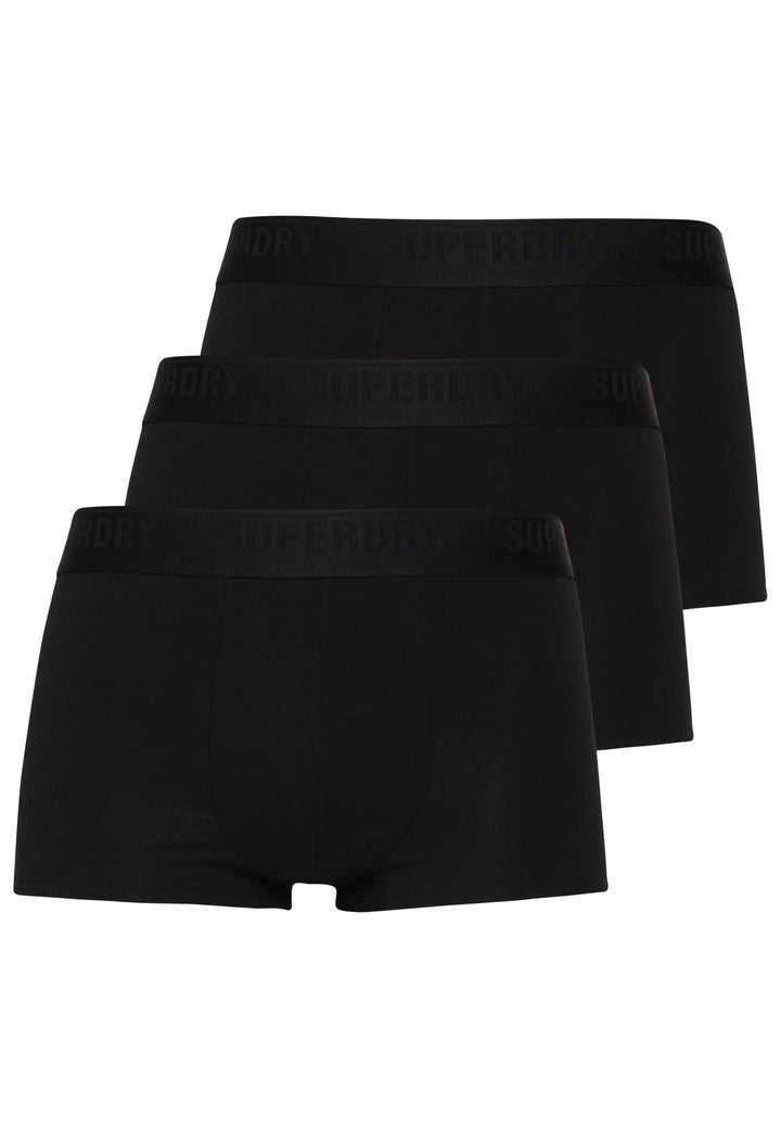 Superdry Herren Unterhosen aus Bio-Baumwolle im 3er-Pack S Schwarz, S Schwarz