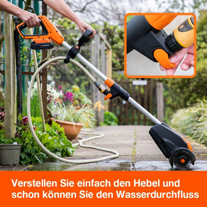 Yard Force 20V Akku-Terrassenreiniger LW CPC1, 4.0Ah Lithium-Ionen-Akku, 200mm Arbeitsbreite, einste