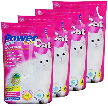 4 x 8 l = 32 L PowerCat Magic Silicat Katzenstreu