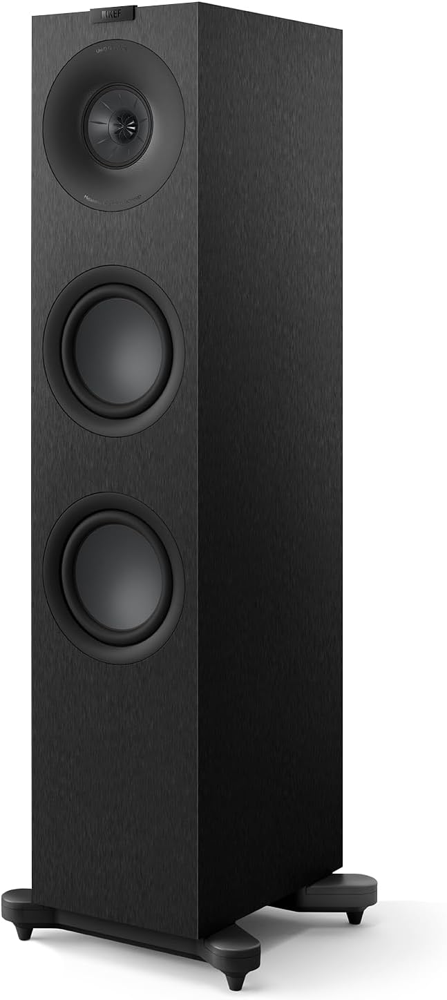 KEF Q7 Meta passiver HiFi-Standlautsprecher, Satin Black | Musik | TV & Heimkino | Gaming | 3-Wege-B