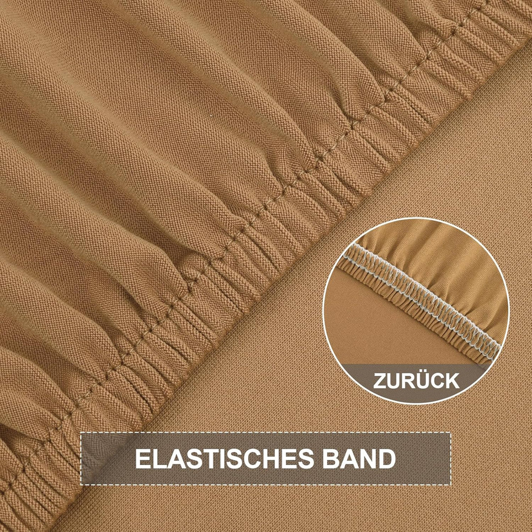 Yugarlibi Stuhlhussen 6er Set Stretch Stuhlhussen Schwingstuhl Elastische Hussen Stuhlbezug Abnehmba