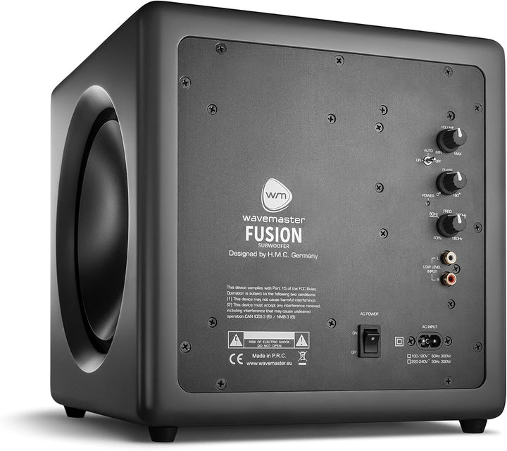 Wavemaster 66400 Fusion - Aktiver Subwoofer (125 Watt) mit eingebautem Class-D-Verstärker, universel