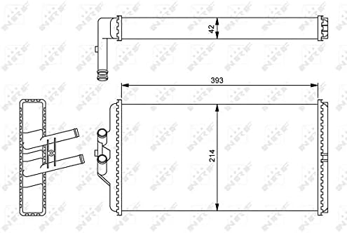 NRF 54241 Wärmetauscher, Innenraumheizung