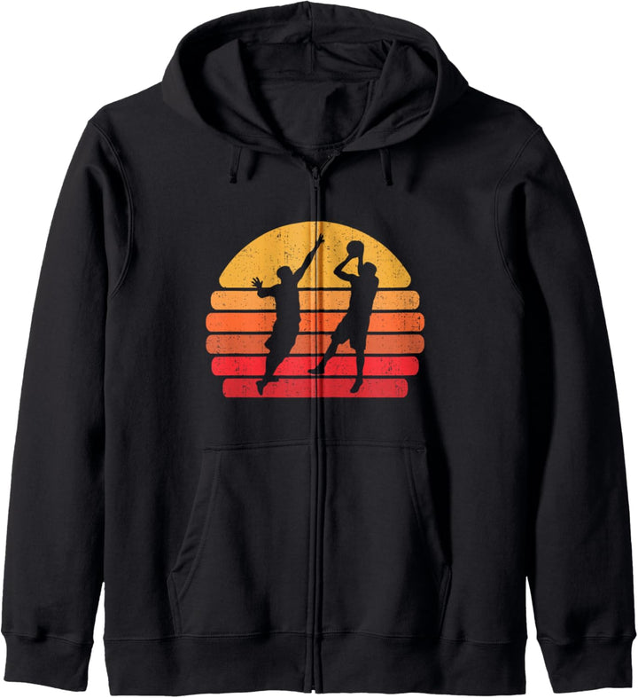 Retro Basketball Spieler Geschenk - Vintage Basketballer Kapuzenjacke