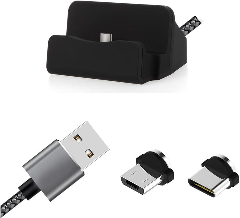K-S-Trade Dockingstation Für Huawei P30 Lite New Edition Hochwertige Docking Station Ladestation Syn