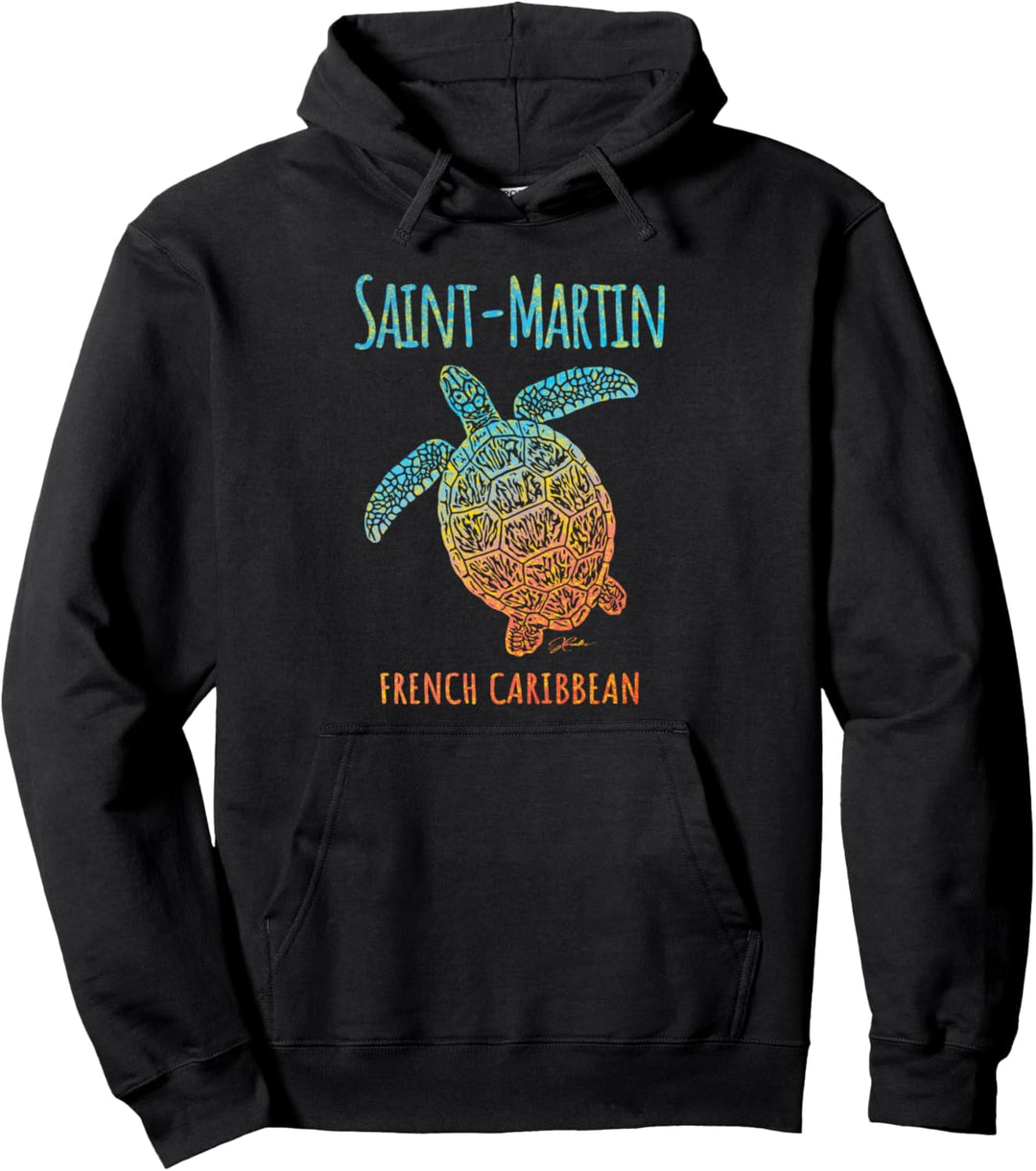 JCombs: Saint Martin, Meeresschildkröte Pullover Hoodie