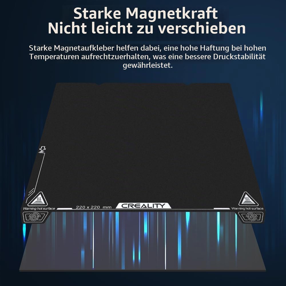 Creality Offiziell 2PCS Ender 3 V3 SE Bauplatte, 235x235mm PEI Blatt strukturierte Oberfläche flexib
