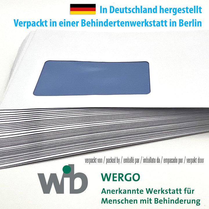 umschlag-discount – weisse Premium Briefumschläge mit Sichtfenster für Rechnungen, Angebote & Co – 5