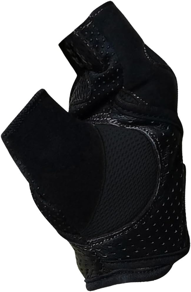 Meister Damen Fit Grip Gewichtheber-Handschuhe mit waschbarem Amara-Leder Schwarz XS, Schwarz XS