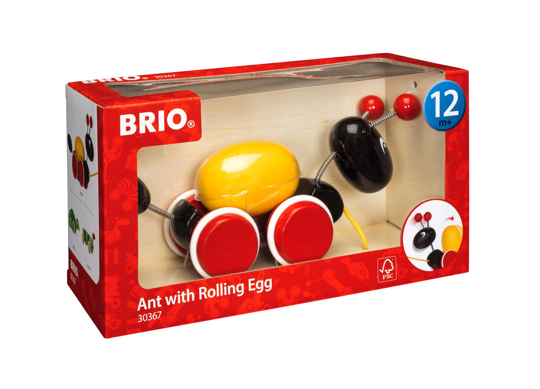 BRIO 30367 - Nachziehtier - Ameise mit Ei