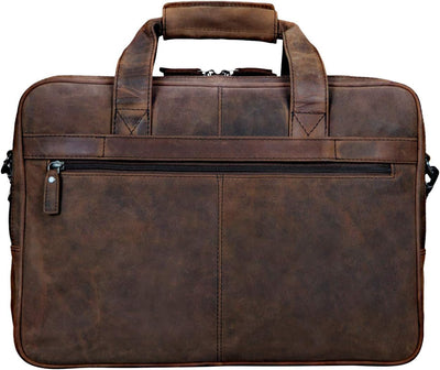 STILORD 'Atlantis' Leder Aktentasche gross Vintage Lehrertasche Arbeitstasche grosse Ledertasche Bus